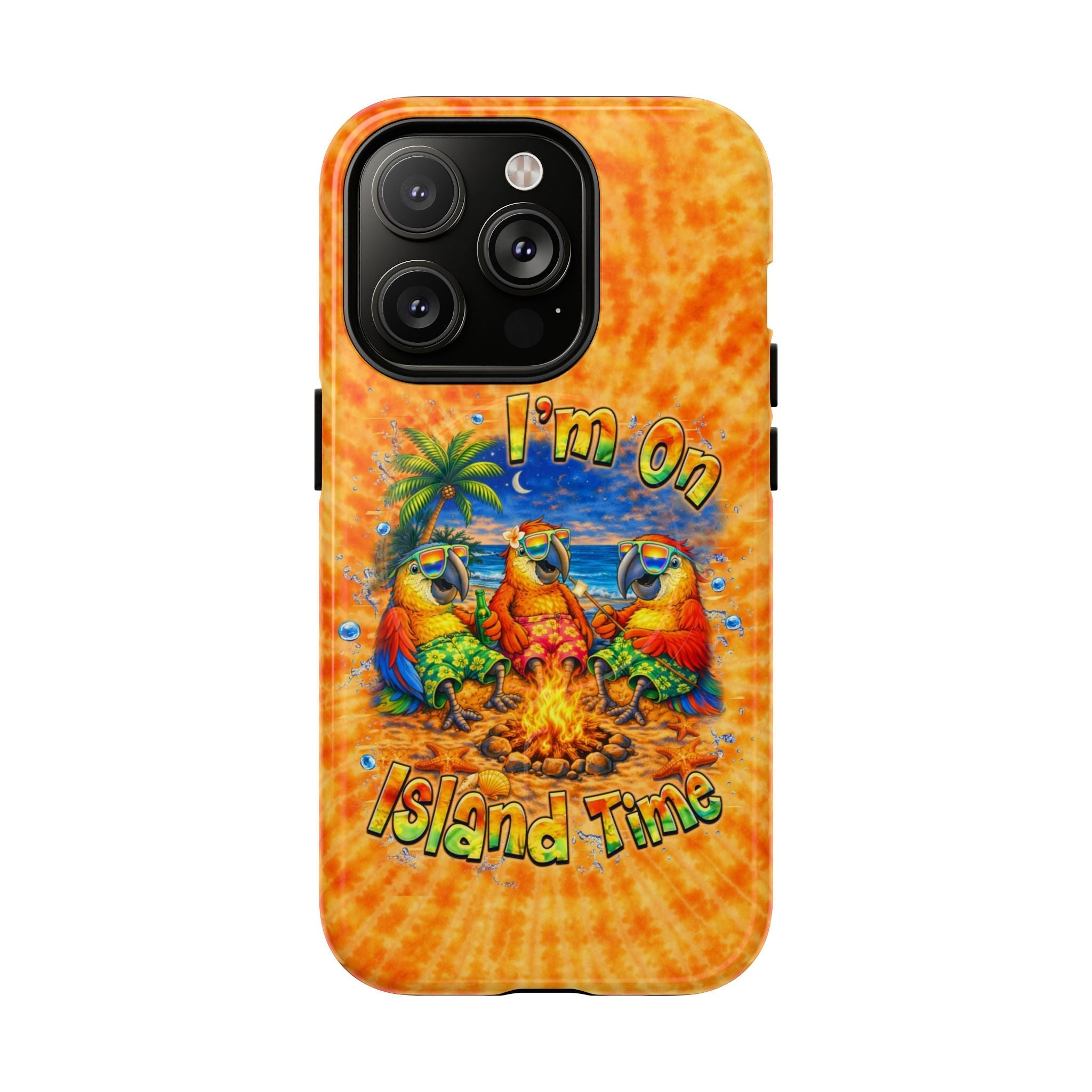 I'M ON ISLAND TIME PARROT SWIRL MAGNETIC  PHONE CASE  - TLHN1405264