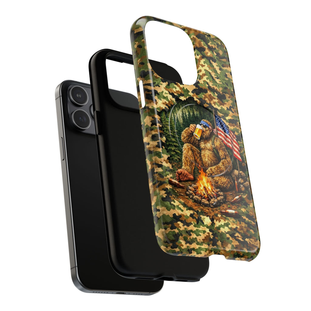 BIGFOOT CAMPFIRE CAMOUFLAGE MAGNETIC PHONE CASE   - TLHN1604264