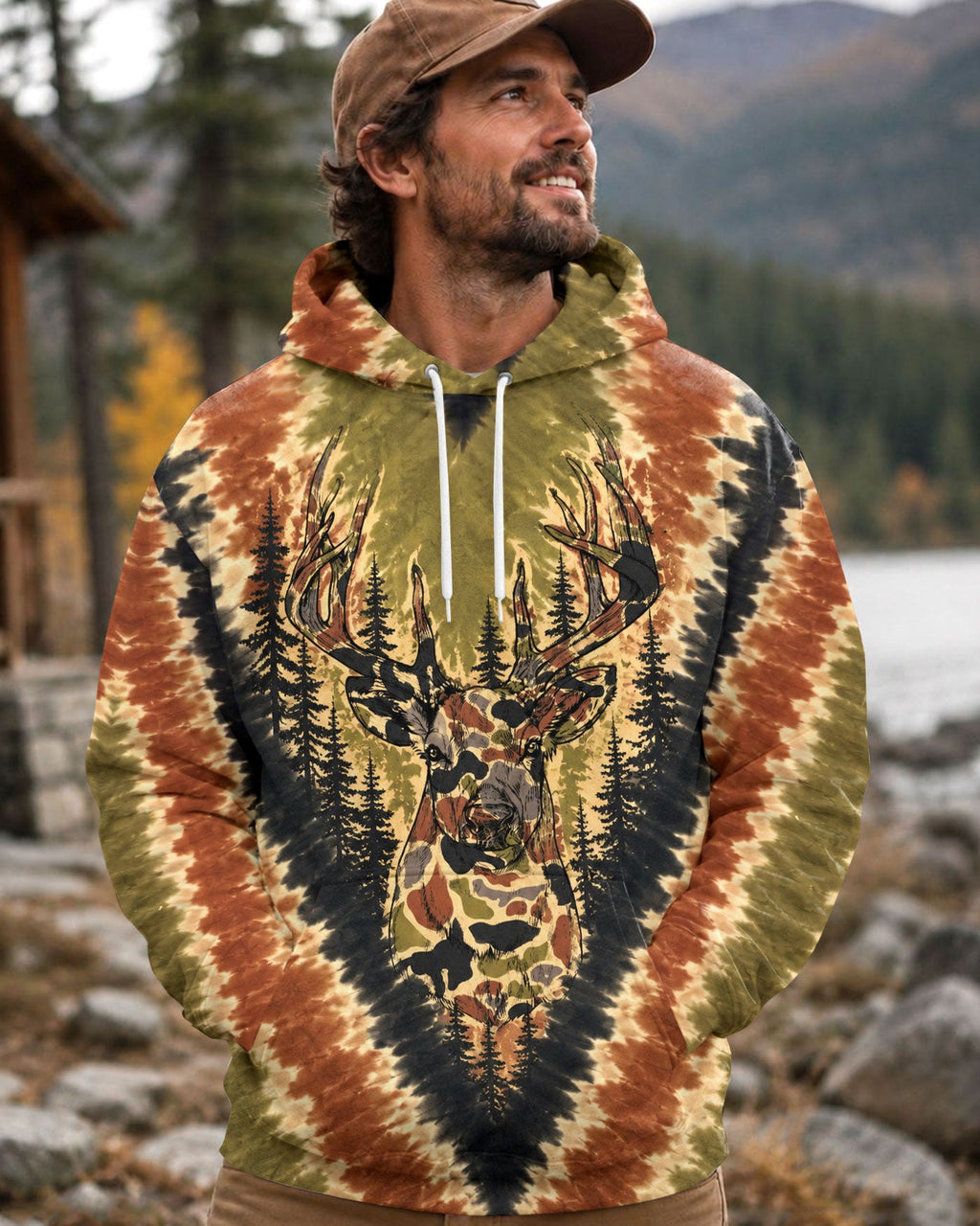 DEER HUNTING CAMOUFLAGE V PATTERN ALL OVER PRINT  - TLHN0607262