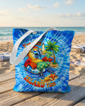 I'M ON ISLAND TIME PARROT SWIRL TOTE BAG  - TLTW1304263