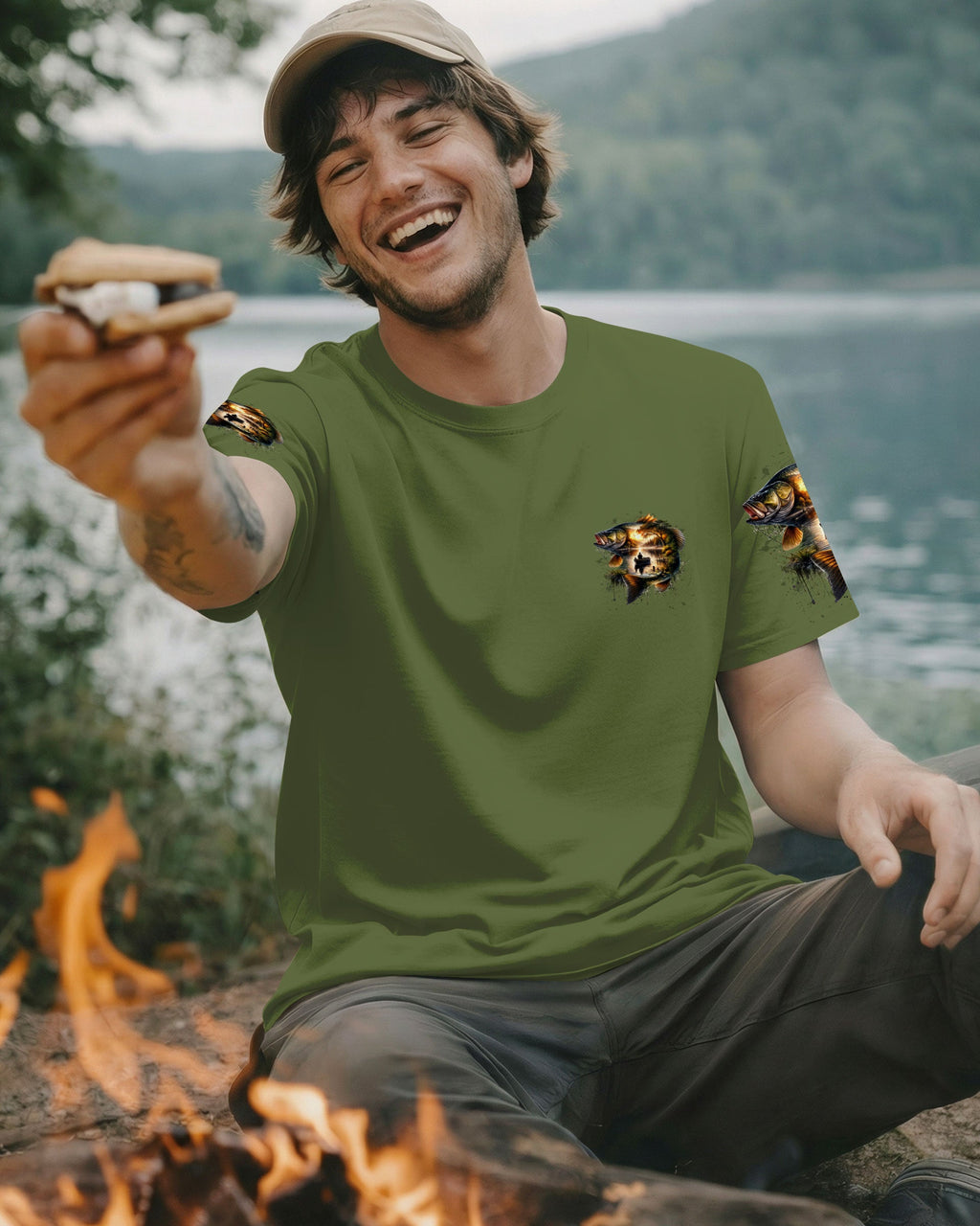 IT'S LAKE TIME FISHING ALL OVER PRINT - TLTW1305263