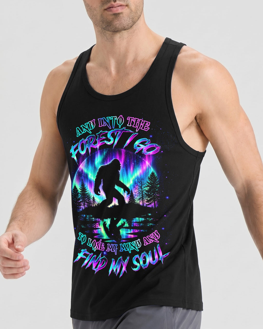 AND INTO THE FOREST I GO BIGFOOT AURORA ALL OVER PRINT -  TLTW2306261