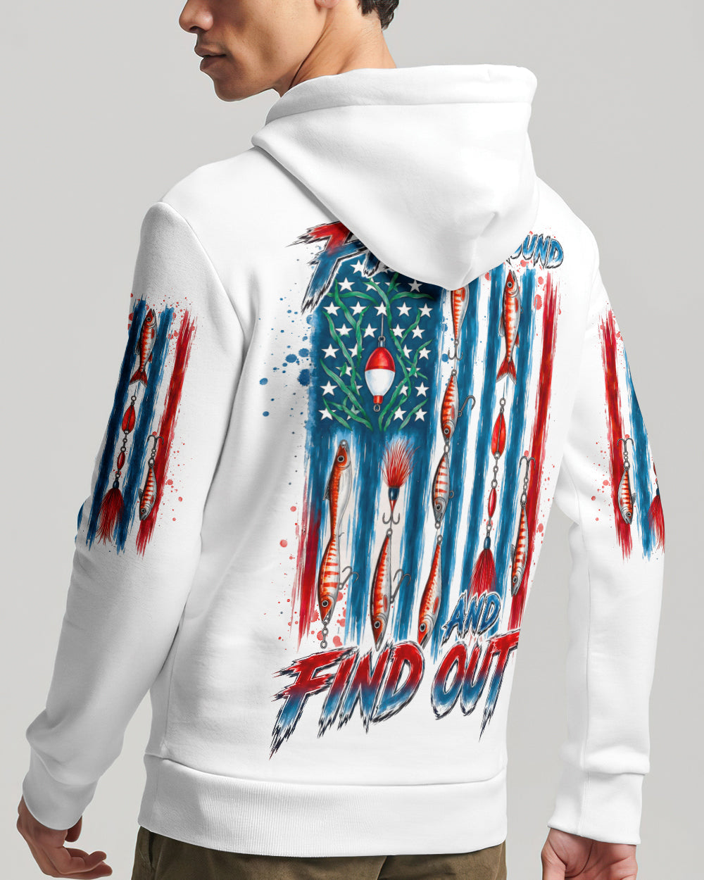 FISH AROUND AND FIND OUT FISHING ALL OVER PRINT - TLTW0106263
