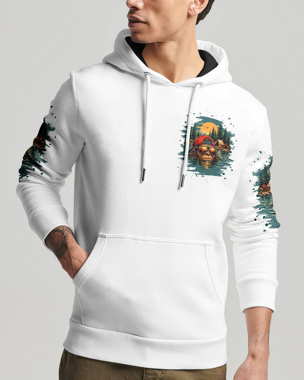 LIFE IS BETTER AT THE LAKE BIGFOOT ALL OVER PRINT   - TLHG2805263