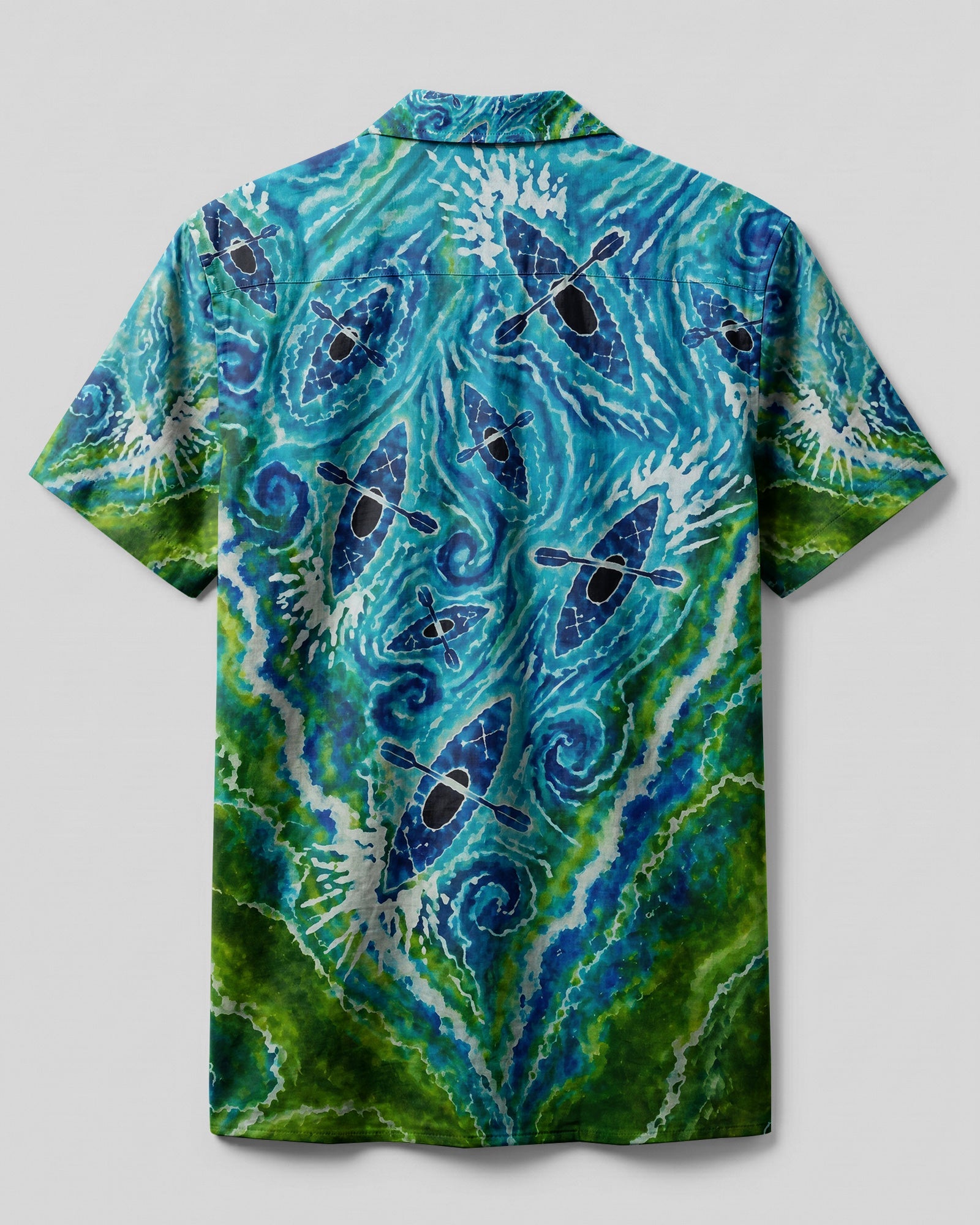 LAKESIDE KAYAK WATERFLOWL CAMP SHIRT - KMTM1607262
