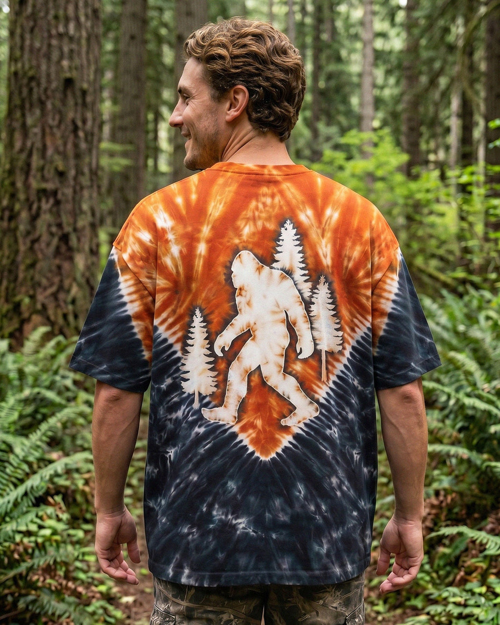 BIGFOOT FOREST VINTAGE V PATTERN ALL OVER PRINT - TLNO2306261