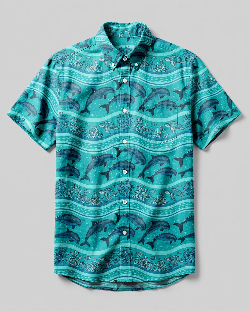 OCEAN HARMONY BUTTON-DOWN COLLAR SHIRT - TYLN0607261