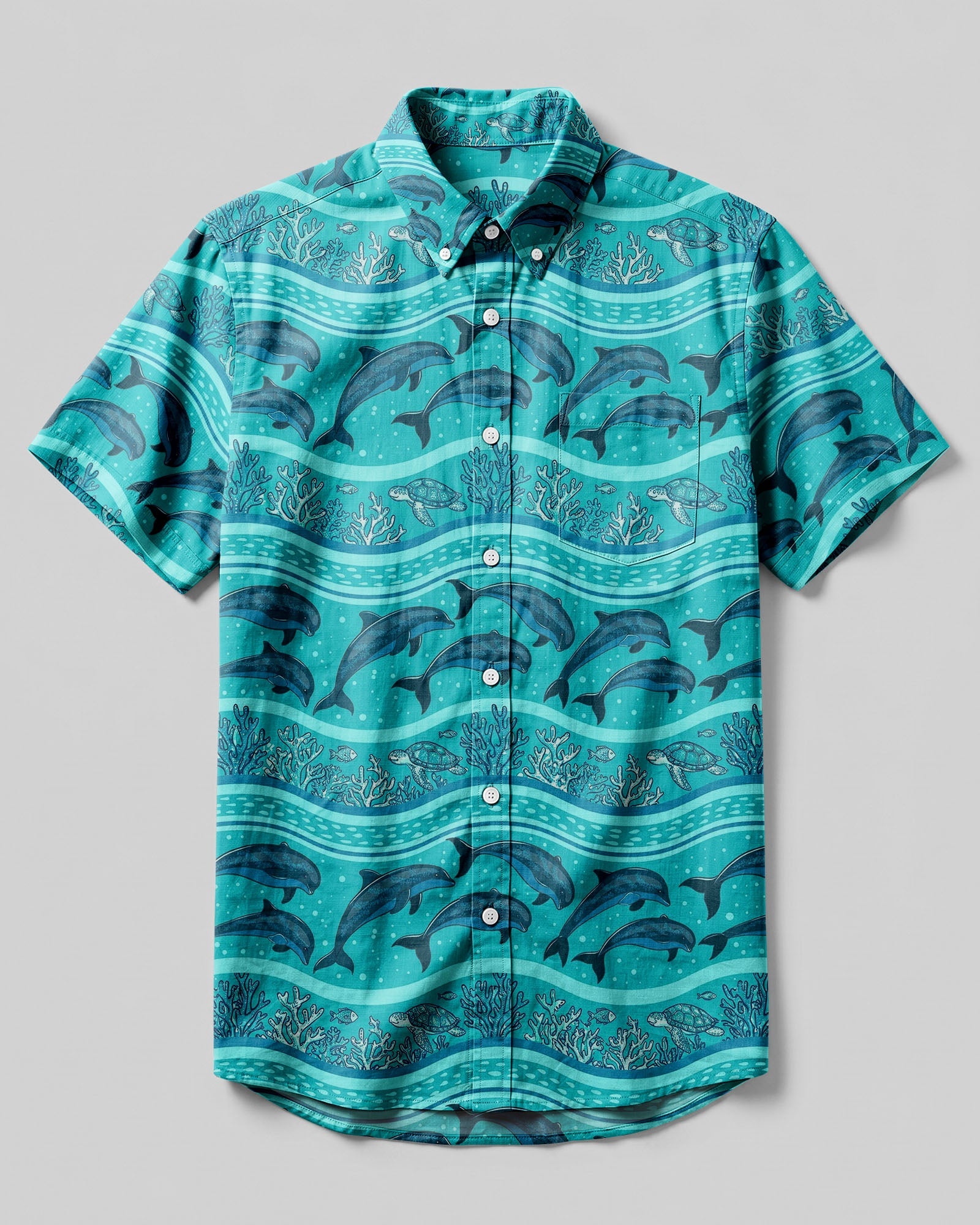 OCEAN HARMONY BUTTON-DOWN COLLAR SHIRT - TYLN0607261