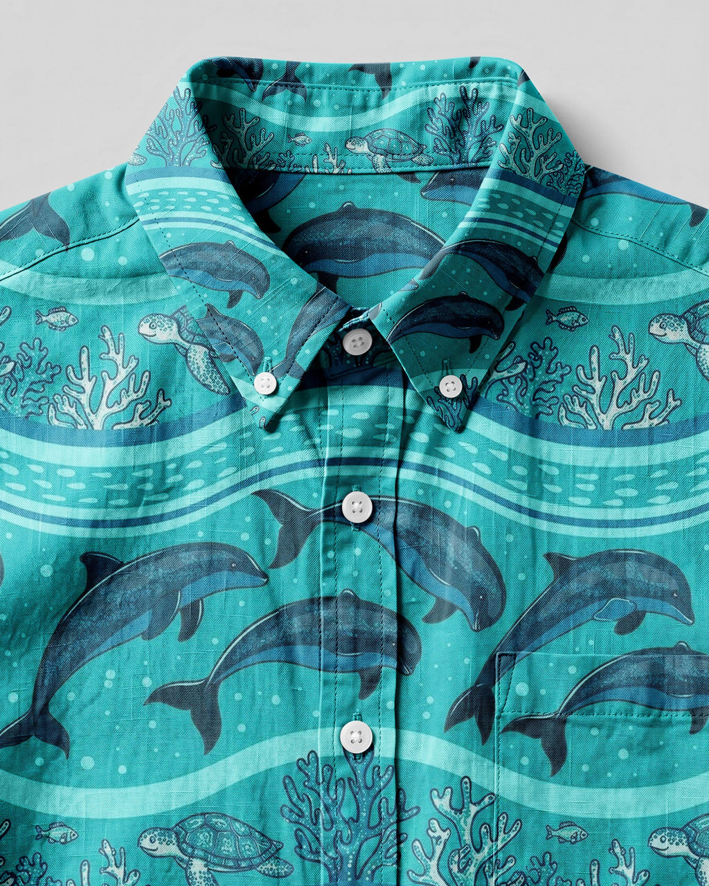 OCEAN HARMONY BUTTON-DOWN COLLAR SHIRT - TYLN0607261