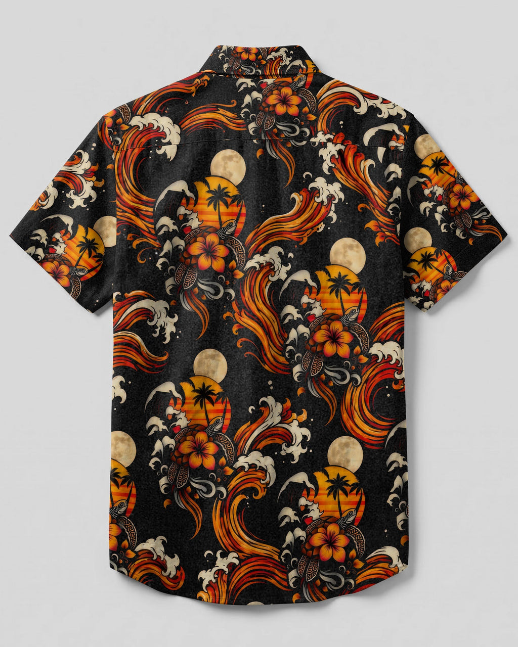 SEA TURTLE SUNSET BUTTON-DOWN COLLAR SHIRT  - TLTW29062610