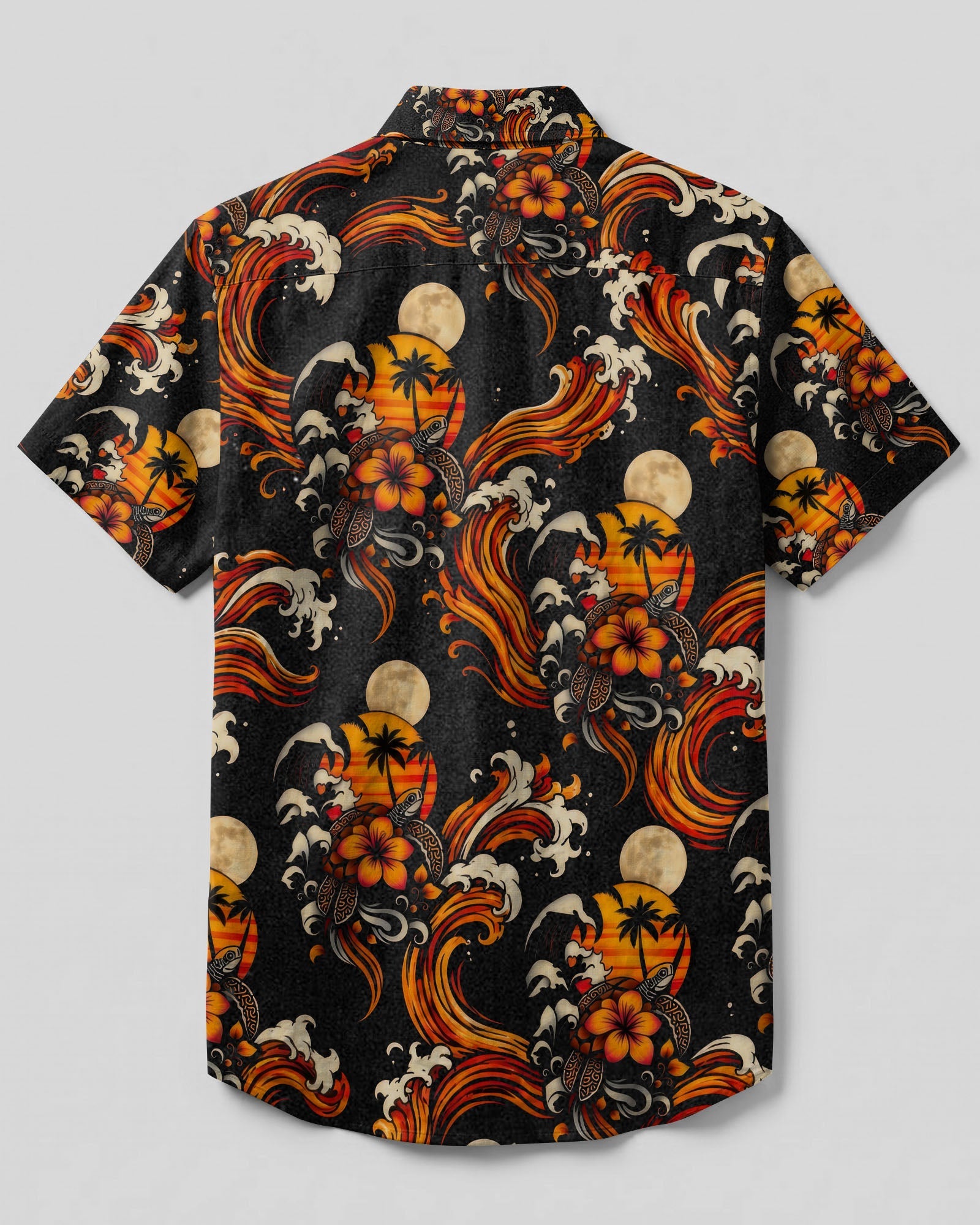 SEA TURTLE SUNSET BUTTON-DOWN COLLAR SHIRT  - TLTW29062610
