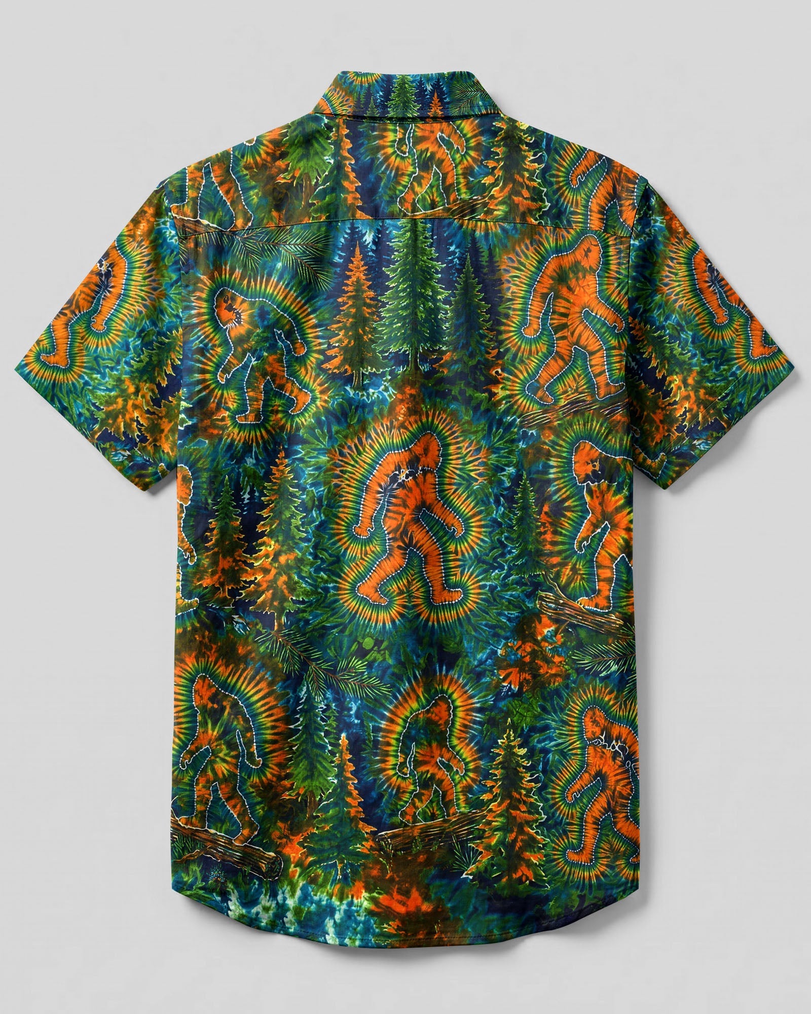 BIGFOOT FOREST SWIRL BUTTON-DOWN COLLAR SHIRT - TLHG2206262