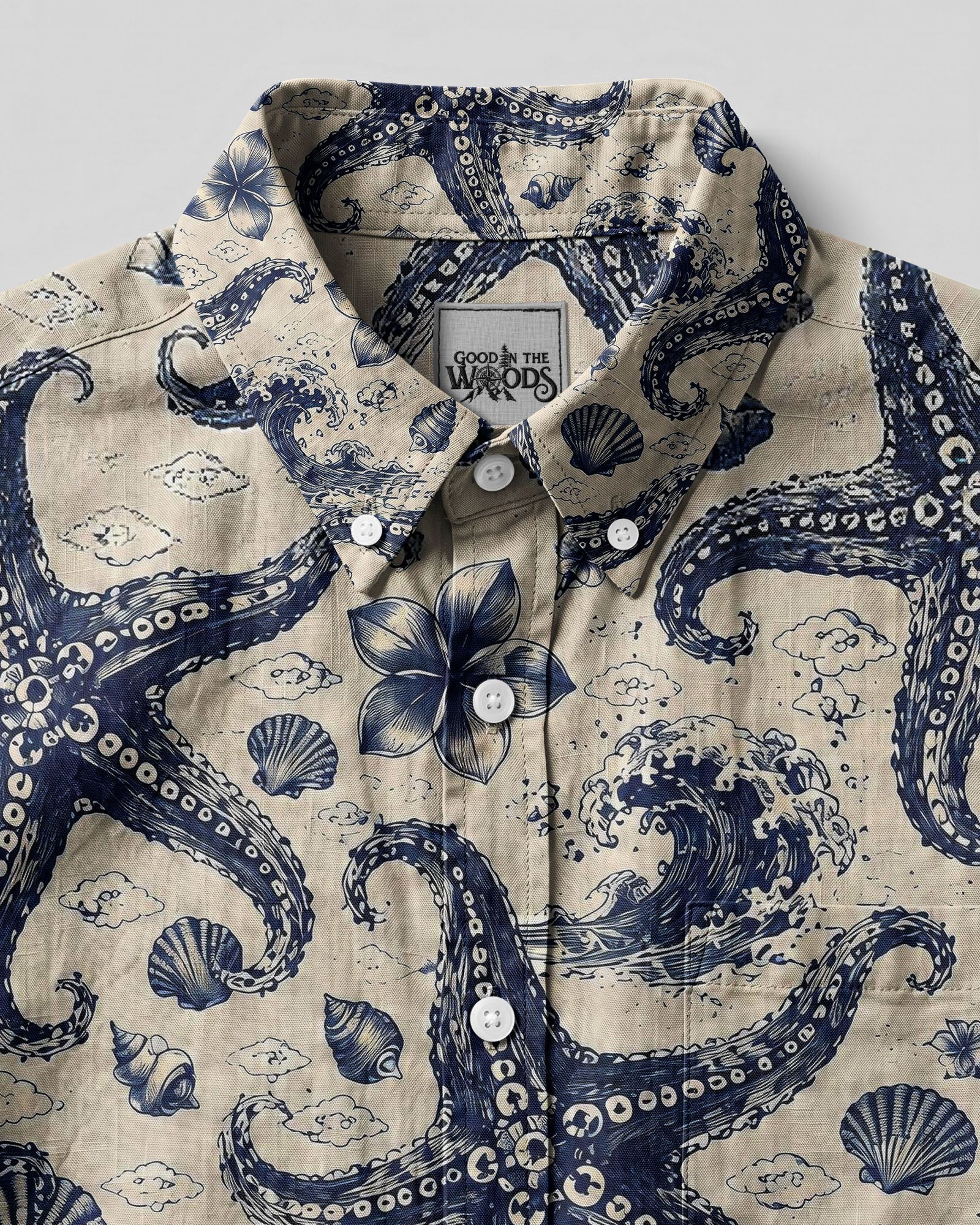 STARFISH NAUTICAL BUTTON-DOWN COLLAR SHIRT  - TLHG1606265