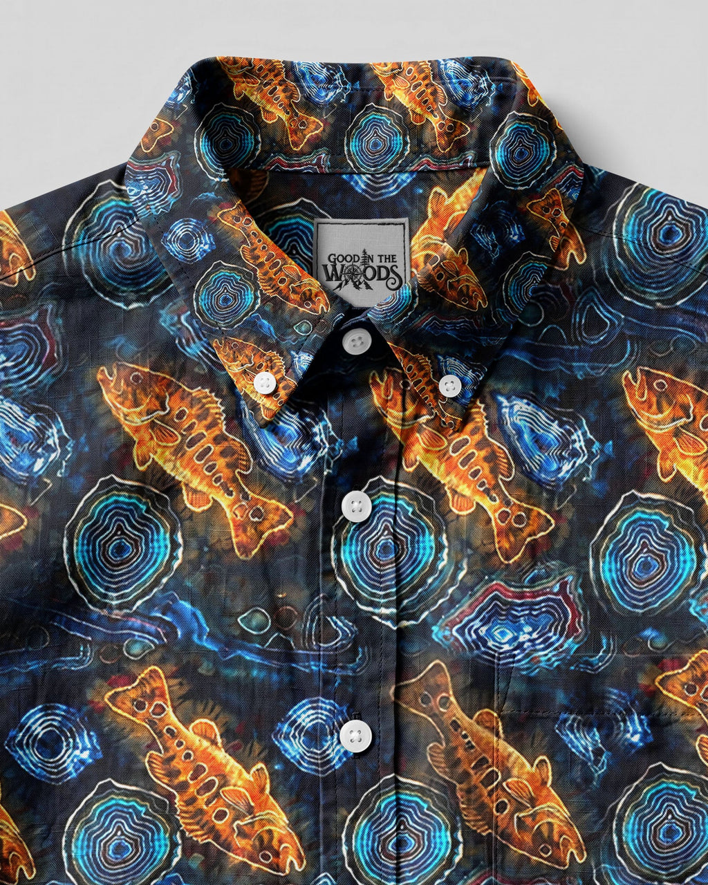 BASS FISHING BUTTON-DOWN COLLAR SHIRT  - TLHG0306262