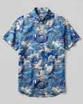 OCEAN TURTLE WAVES BUTTON-DOWN COLLAR SHIRT - TYQY0207263