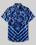 TROPICAL TURTLE V PATTERN BUTTON-DOWN COLLAR SHIRT  - TLTW3006262