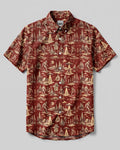 BIGFOOT ALIEN UFO BUTTON-DOWN COLLAR SHIRT  - TLHG0206261