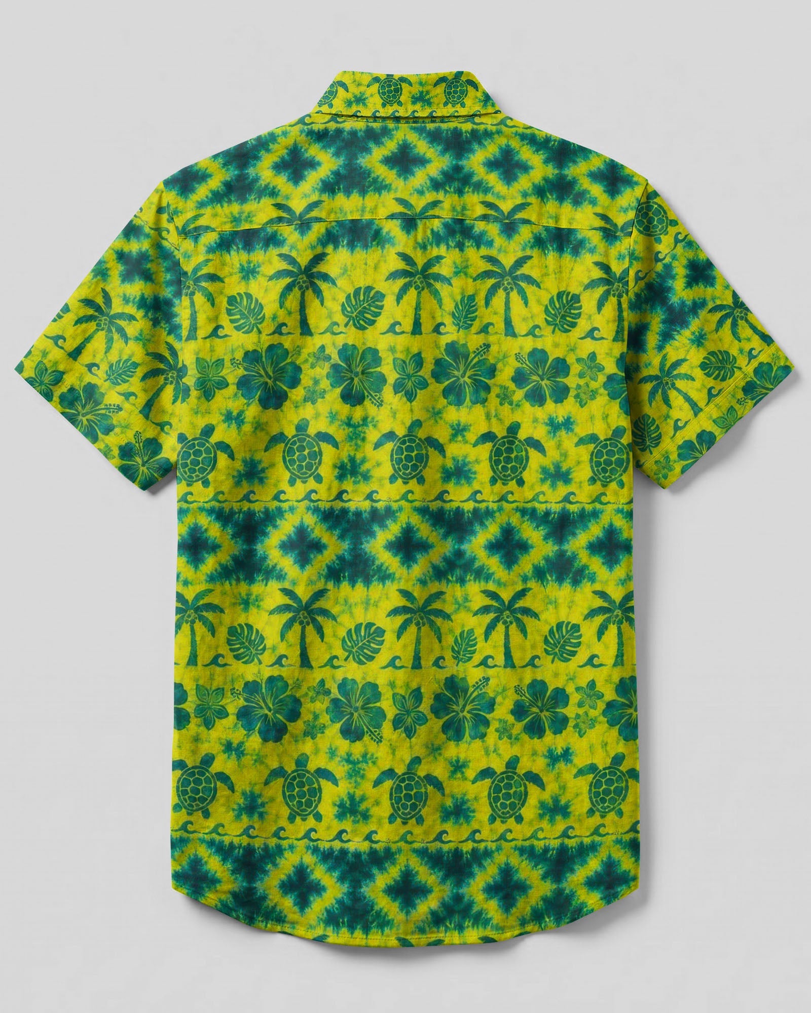 ALOHA TURTLE STRIPE BUTTON-DOWN COLLAR  SHIRT  - TLTW0307267