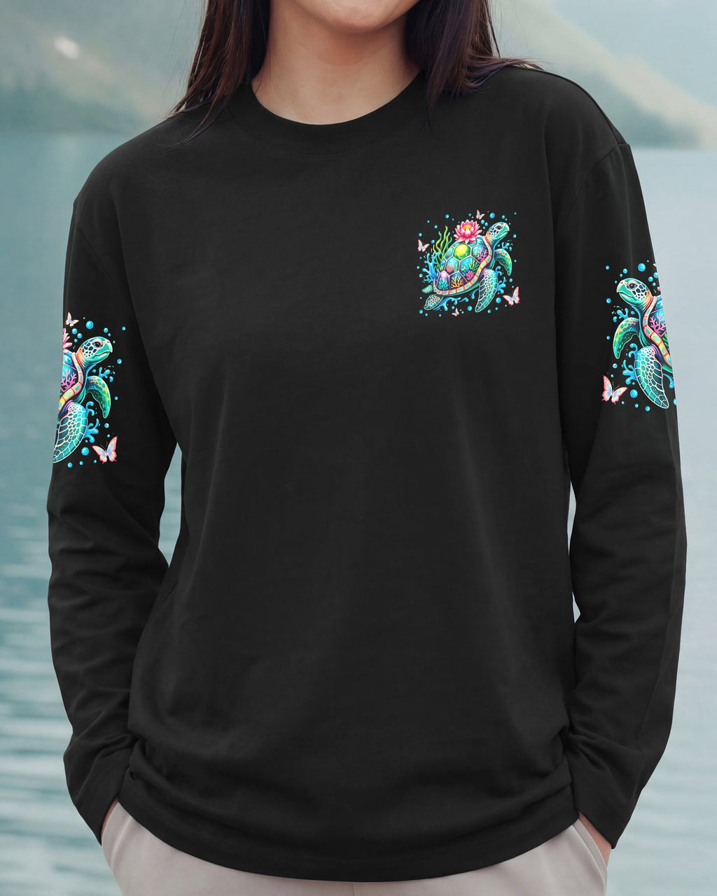 SALTWATER HEALS EVERYTHING TURTLE ALL OVER PRINT - TYLN1506262