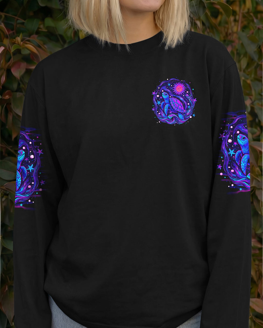 SMELL THE SEA FEEL THE BREEZE TURTLE ALL OVER PRINT - TLNO2304263