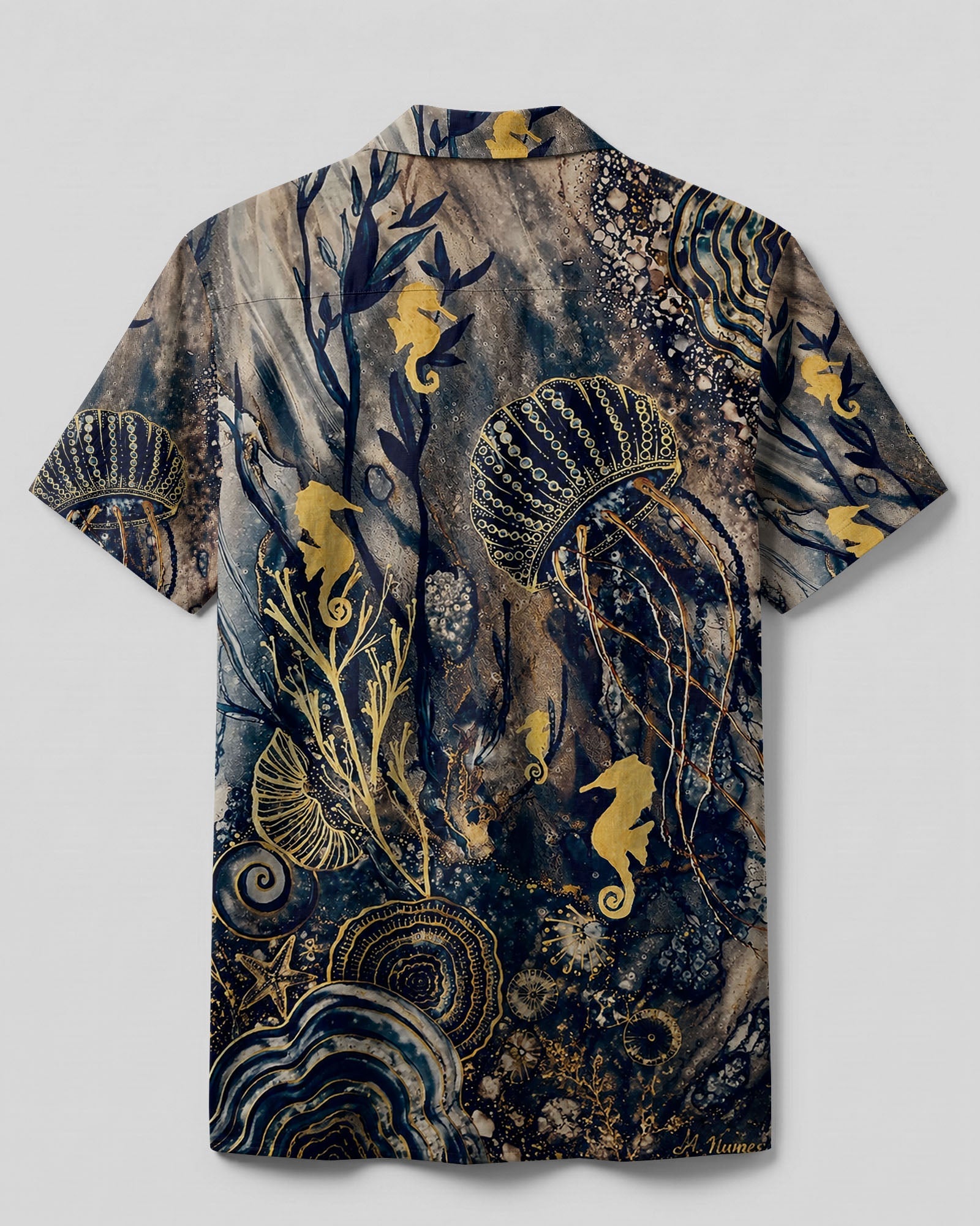 JELLYFISH UNDERSEA CAMP SHIRT   - TLTW1706261