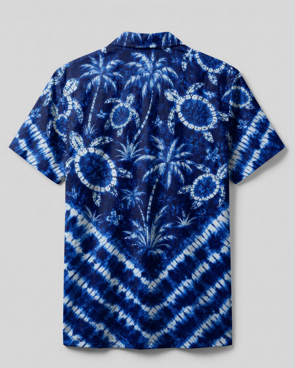 TROPICAL TURTLE V PATTERN CAMP SHIRT  - TLTW3006261