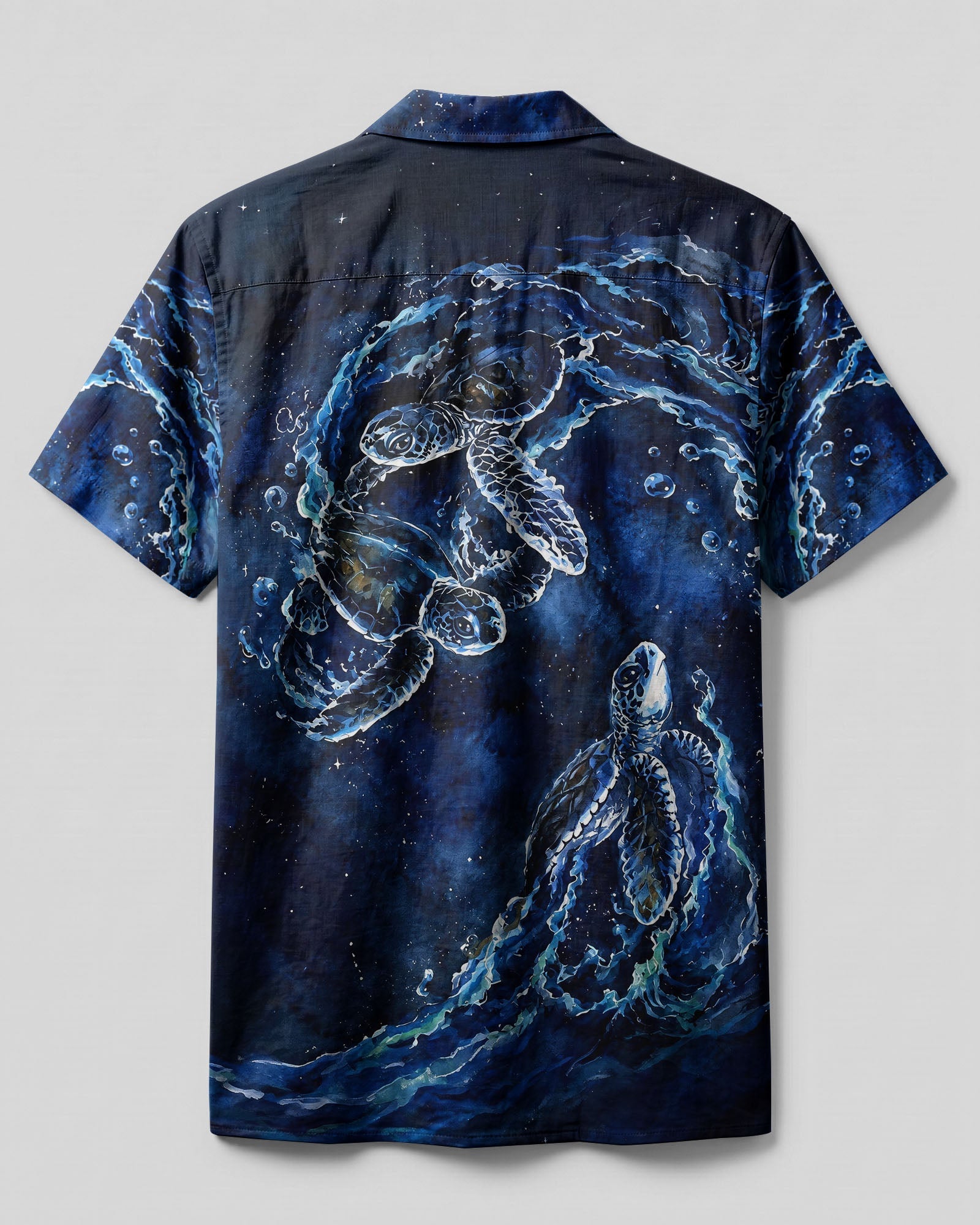 SEA TURTLE IN WAVES UNDERSEA CAMP SHIRT    - TLHG1706264