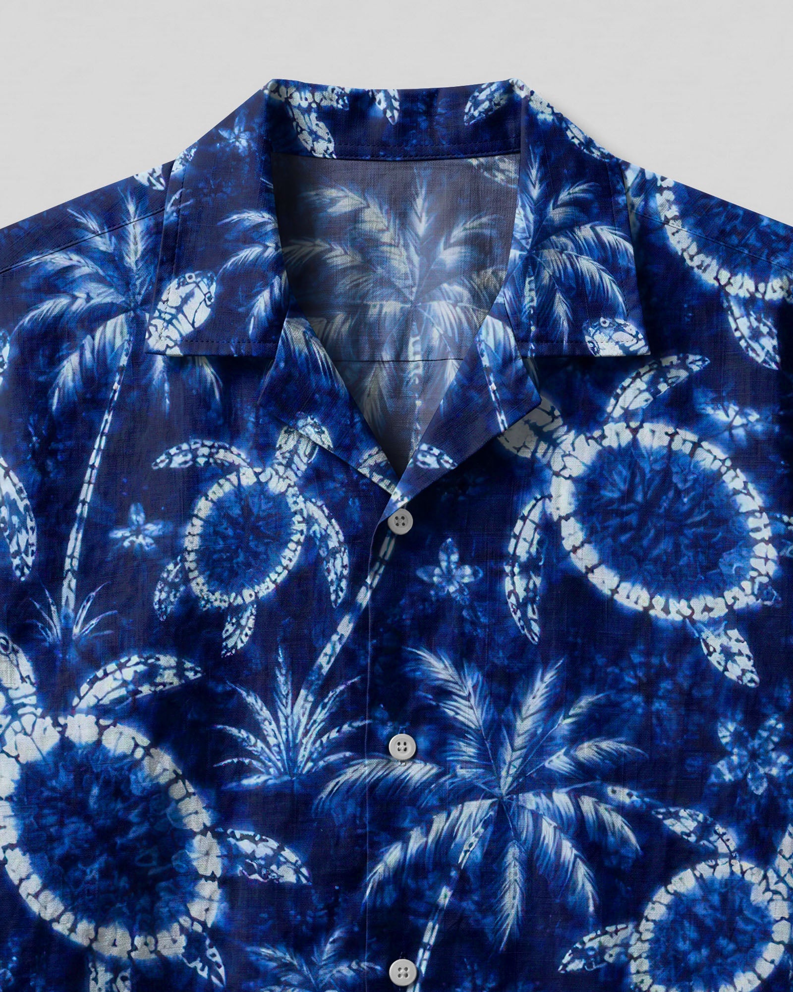 TROPICAL TURTLE V PATTERN CAMP SHIRT  - TLTW3006261