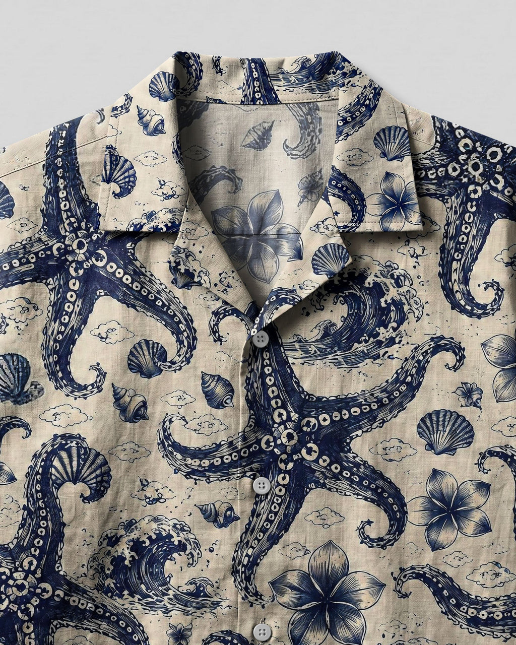 STARFISH NAUTICAL CAMP SHIRT  - TLHG1606264