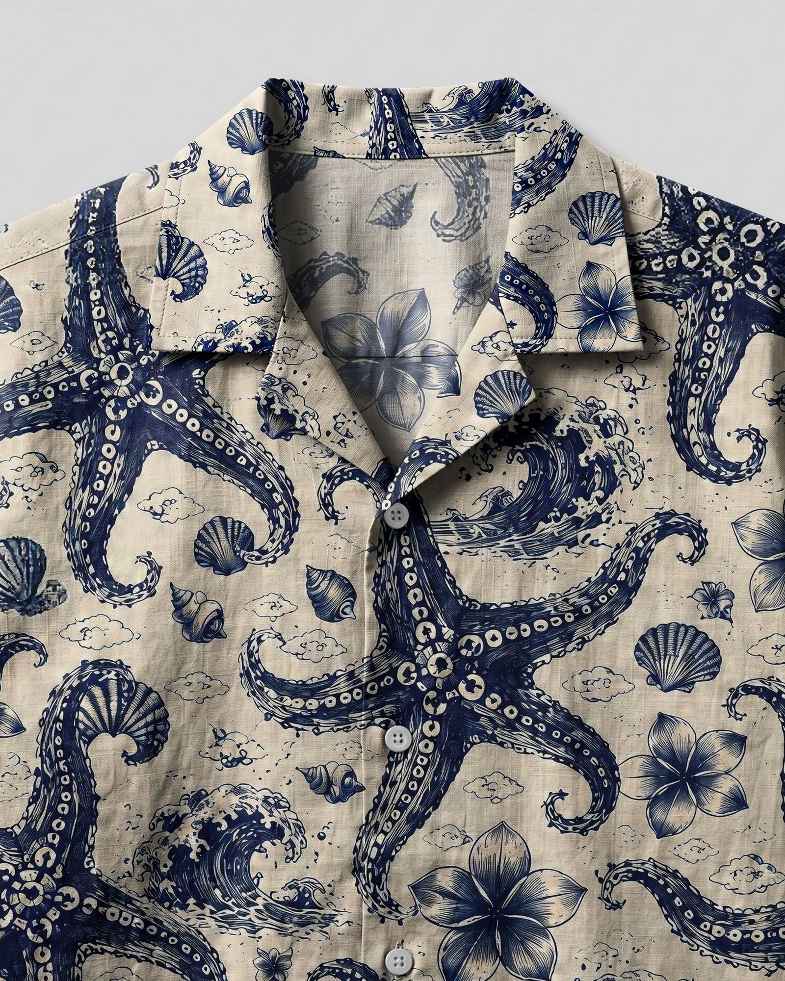 STARFISH NAUTICAL CAMP SHIRT  - TLHG1606264