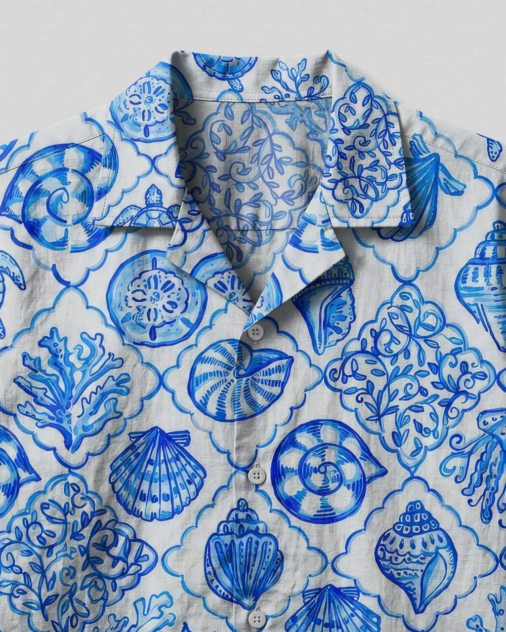 OCEAN LIFE SEAMLESS CAMP SHIRT  - TLTW0307262