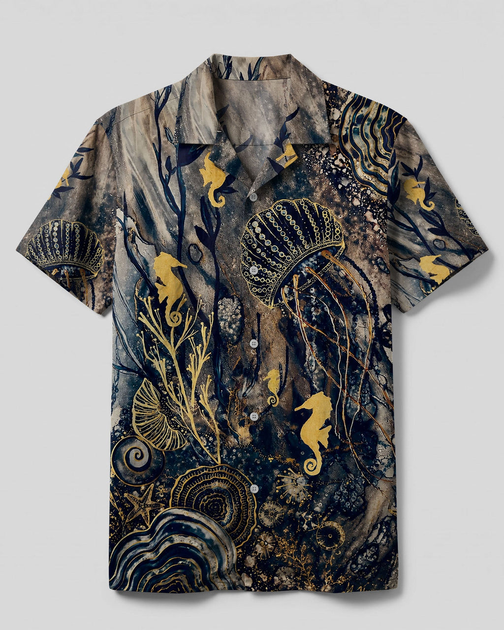 JELLYFISH UNDERSEA CAMP SHIRT   - TLTW1706261