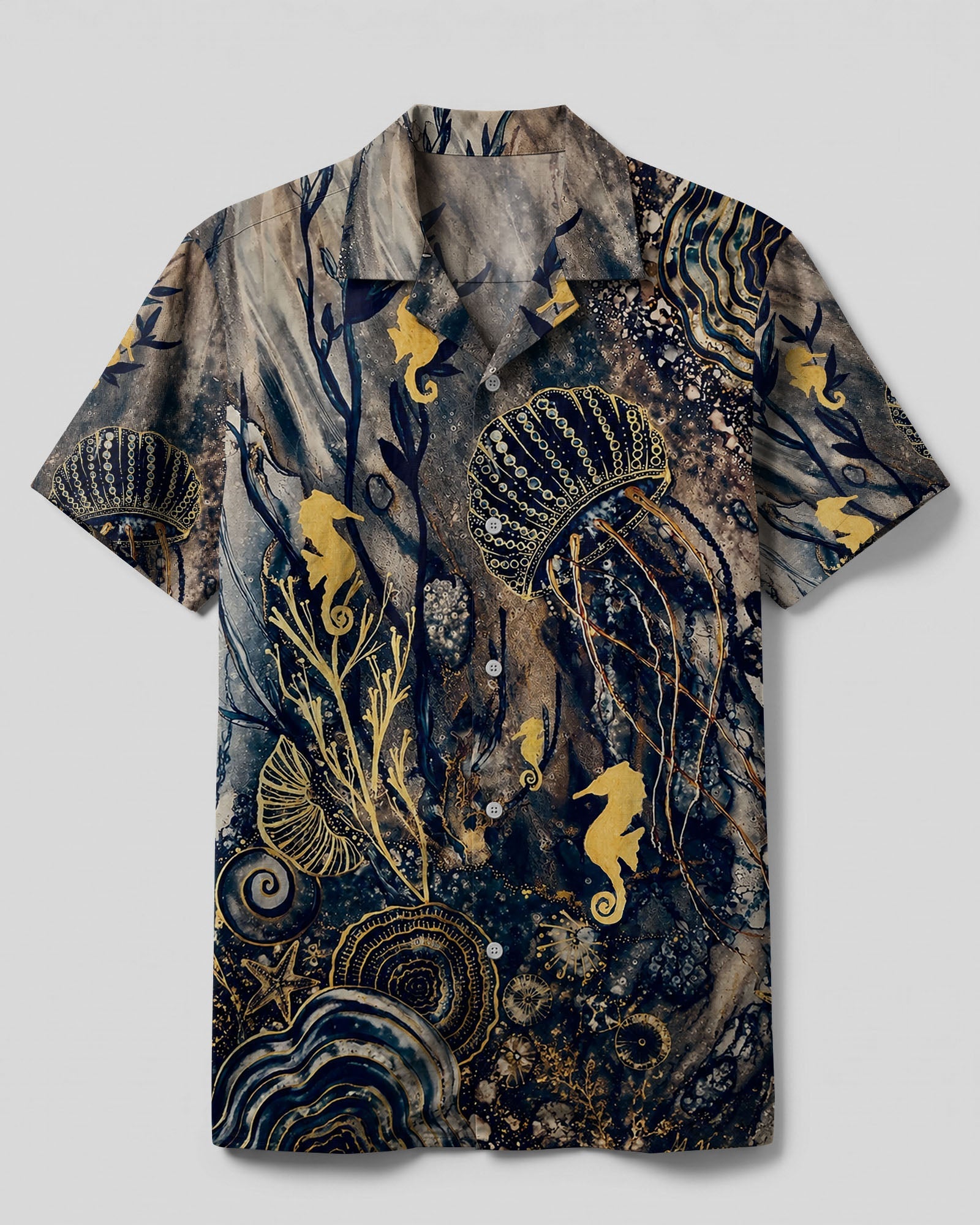JELLYFISH UNDERSEA CAMP SHIRT   - TLTW1706261