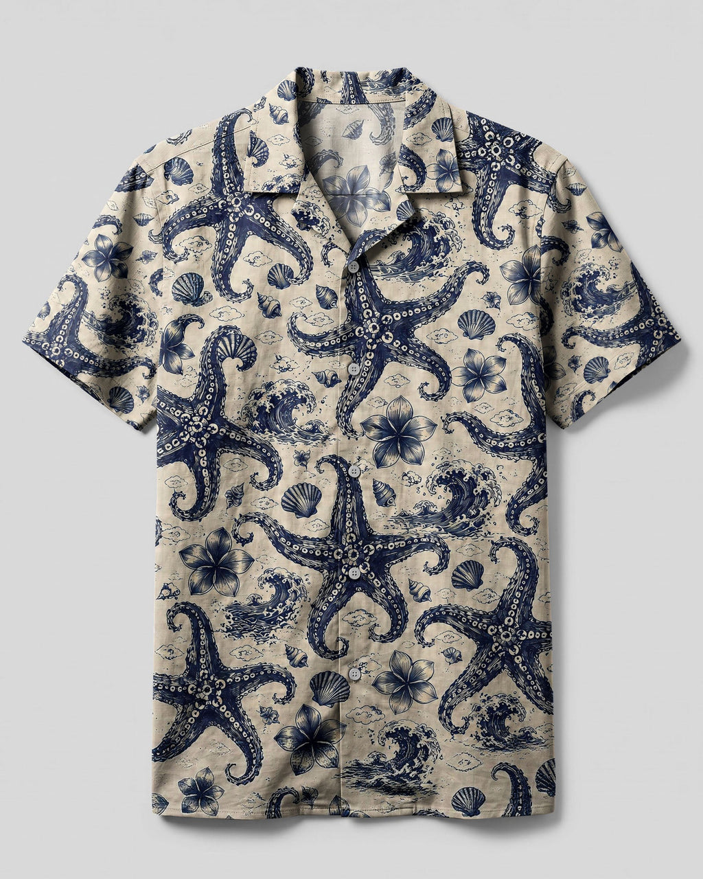 STARFISH NAUTICAL CAMP SHIRT  - TLHG1606264