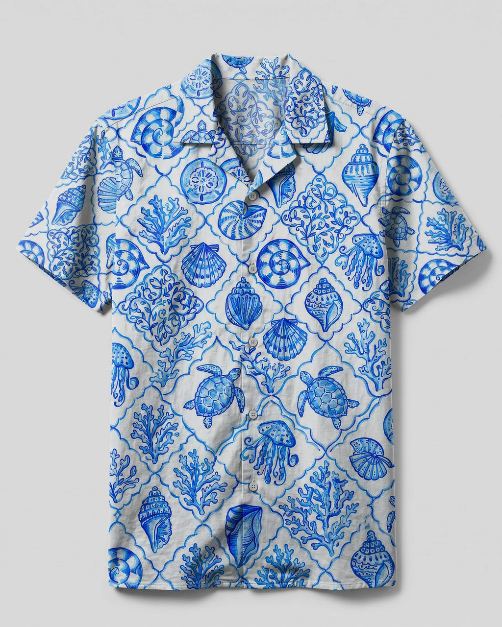OCEAN LIFE SEAMLESS CAMP SHIRT  - TLTW0307262