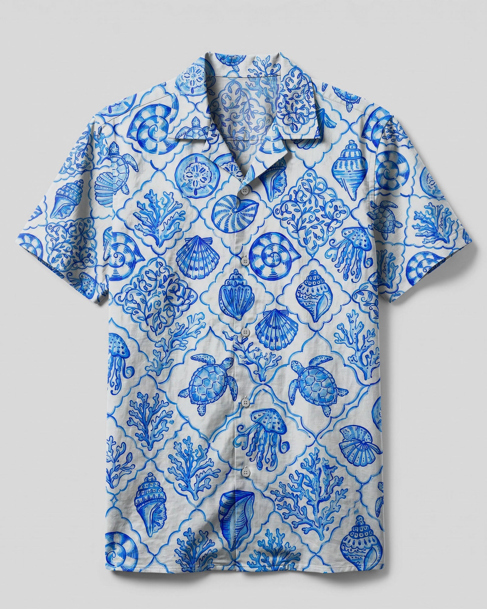OCEAN LIFE SEAMLESS CAMP SHIRT  - TLTW0307262