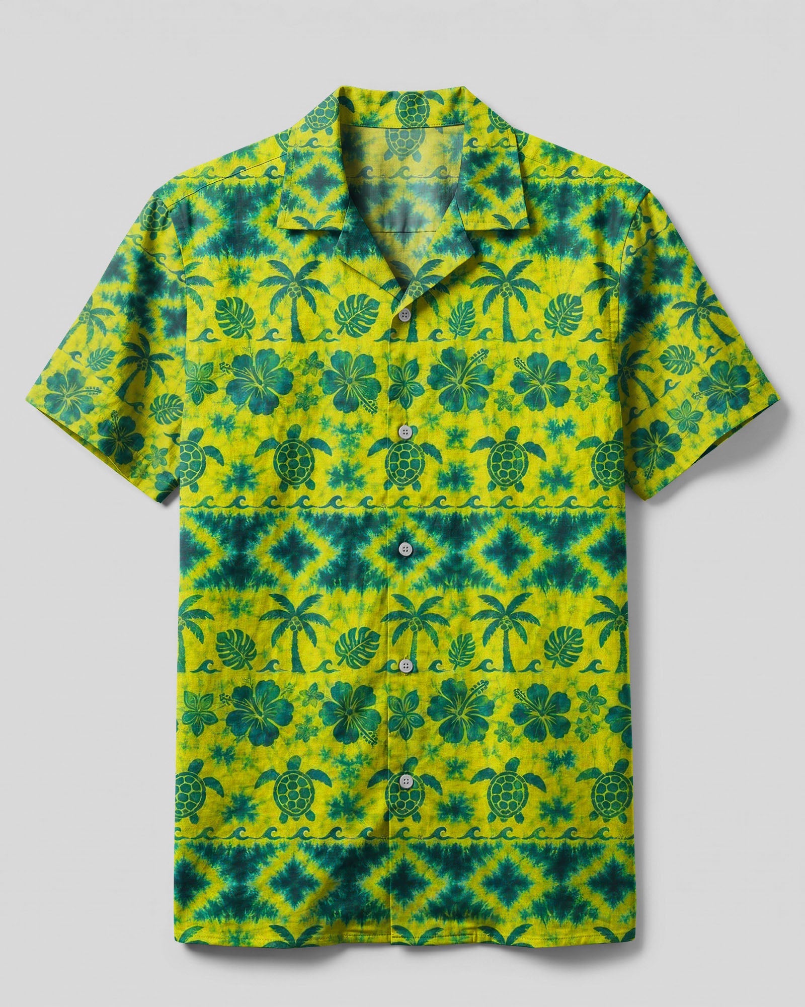 ALOHA TURTLE STRIPE CAMP SHIRT  - TLTW0307266