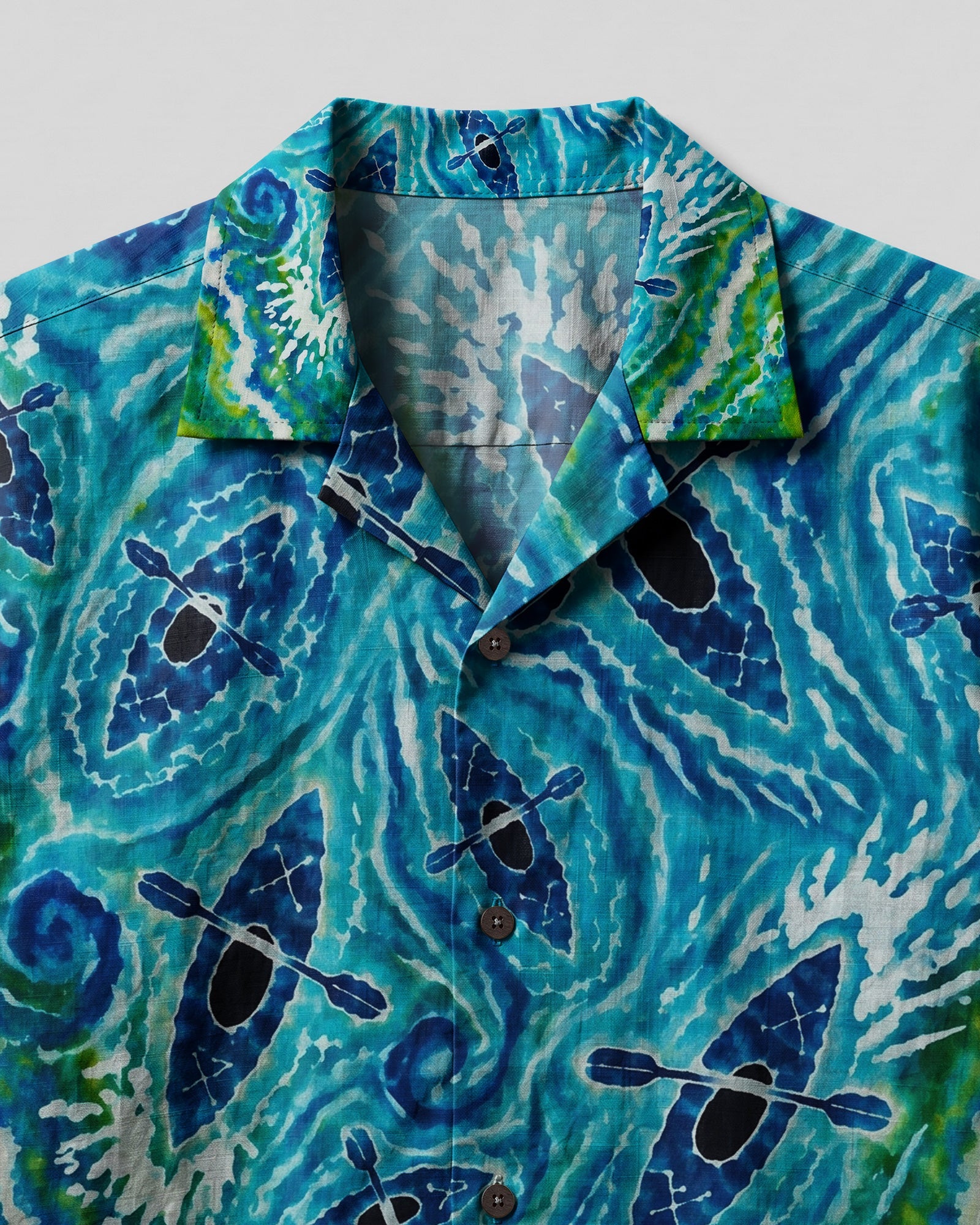 LAKESIDE KAYAK WATERFLOWL CAMP SHIRT - KMTM1607262