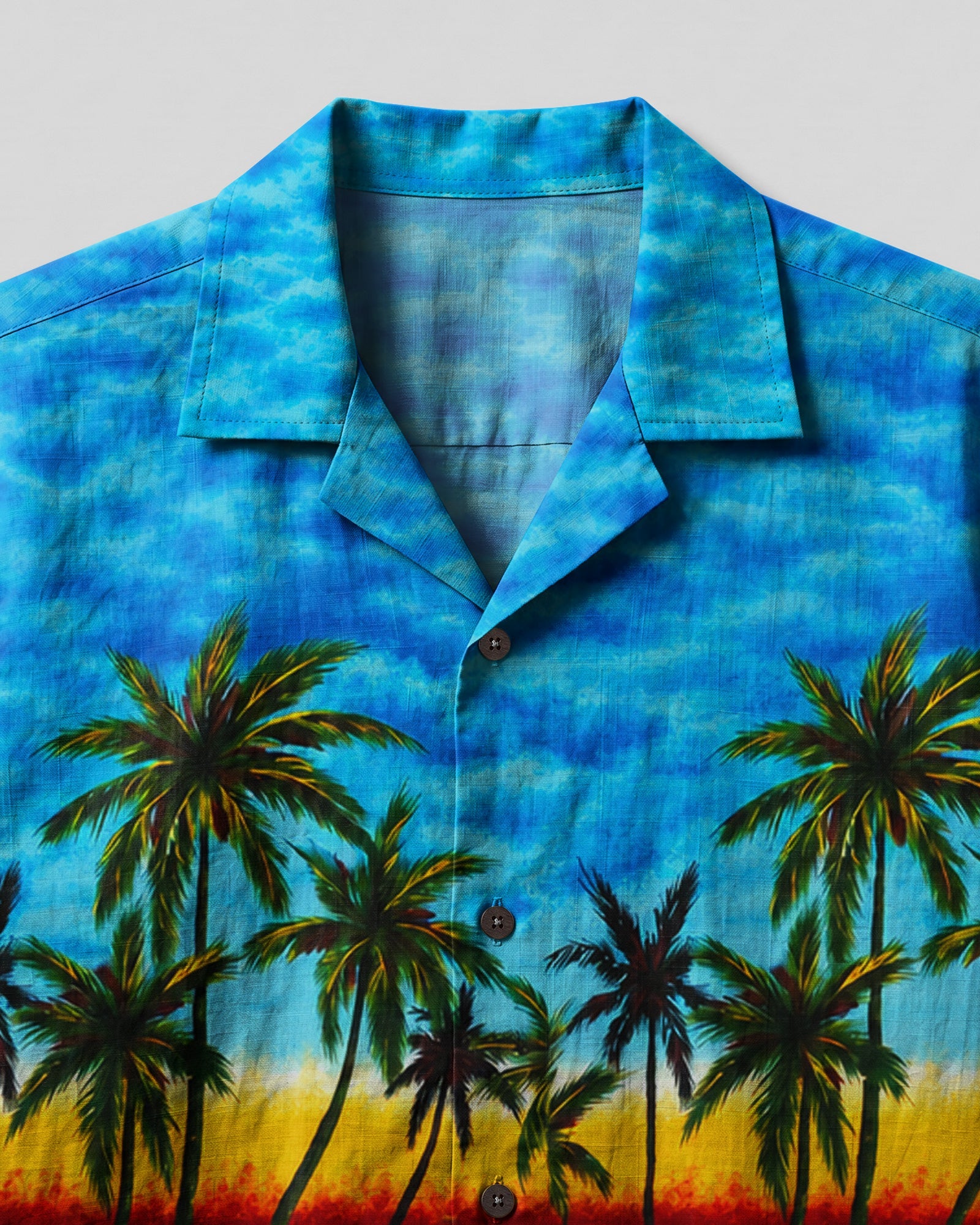 TROPICAL BEACH FUN WITH DACHSHUND DOG CAMP SHIRT  - TLHG0807262