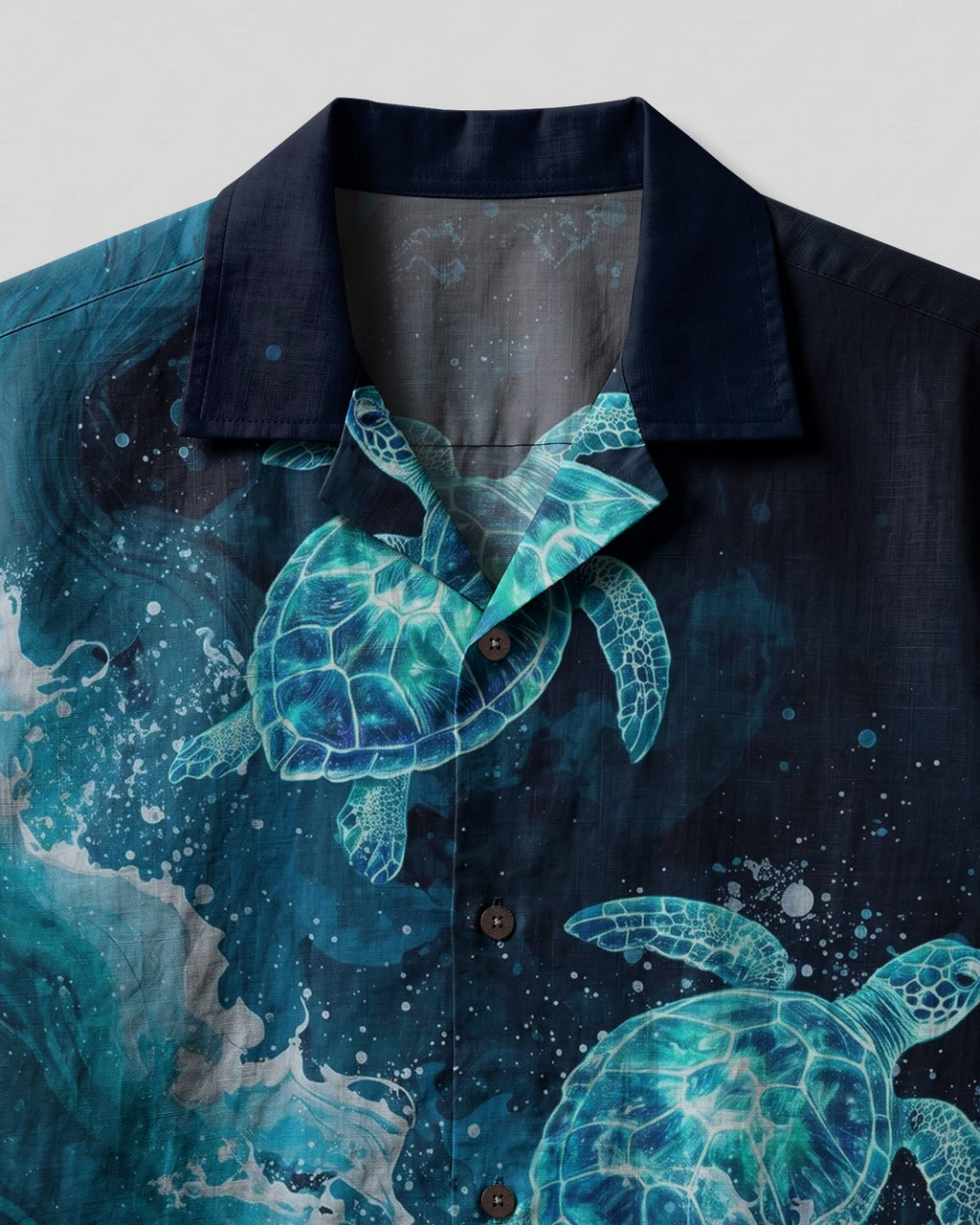 OCEAN GLOW TURTLES CAMP SHIRT - TYLN0807263