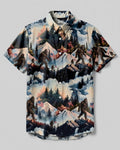 LANDSCAPE BIGFOOT WITH FLAG BUTTON-DOWN COLLAR SHIRT - TLNO2206262