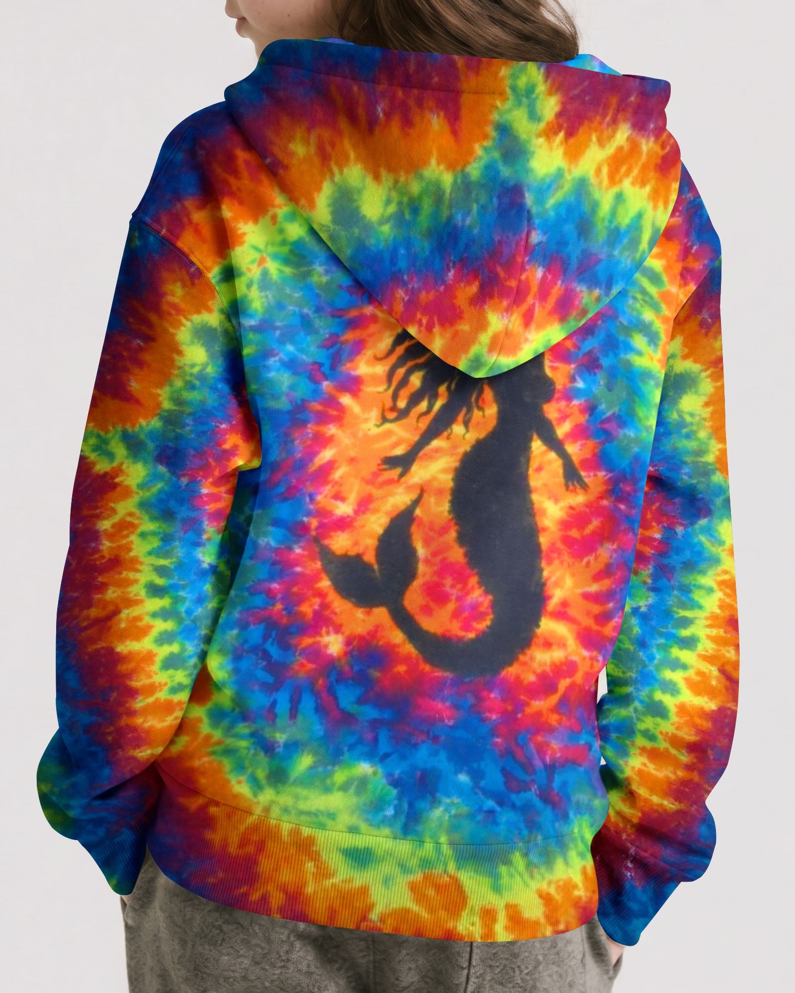 MERMAID COLORFUL SWIRL KIDS ALL OVER PRINT - TLTW2505261