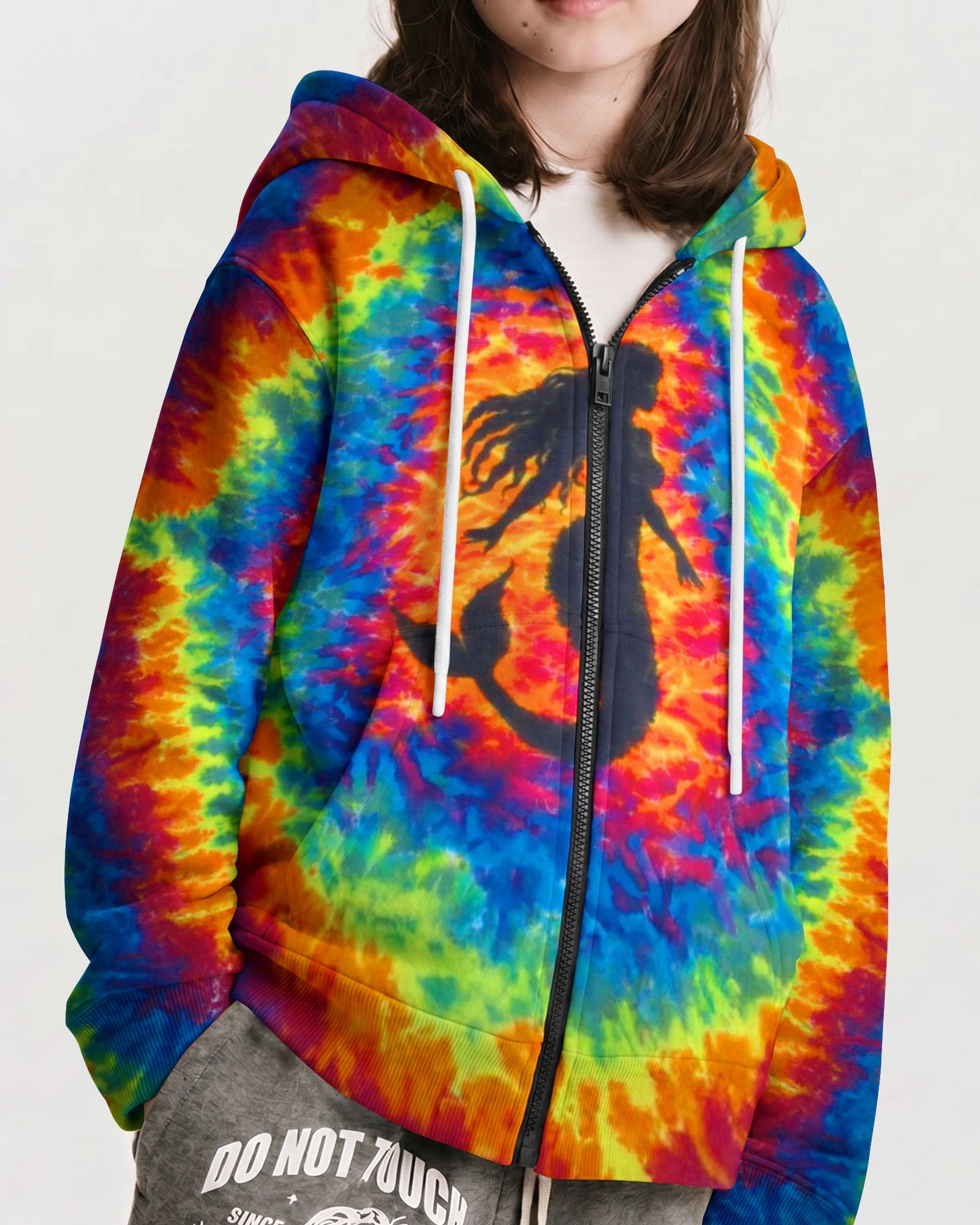 MERMAID COLORFUL SWIRL KIDS ALL OVER PRINT - TLTW2505261