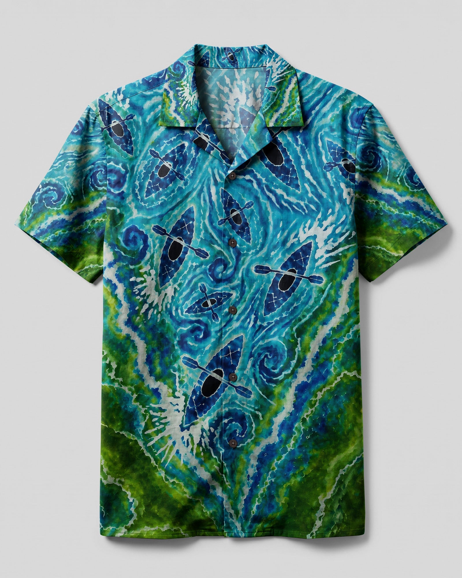 LAKESIDE KAYAK WATERFLOWL CAMP SHIRT - KMTM1607262