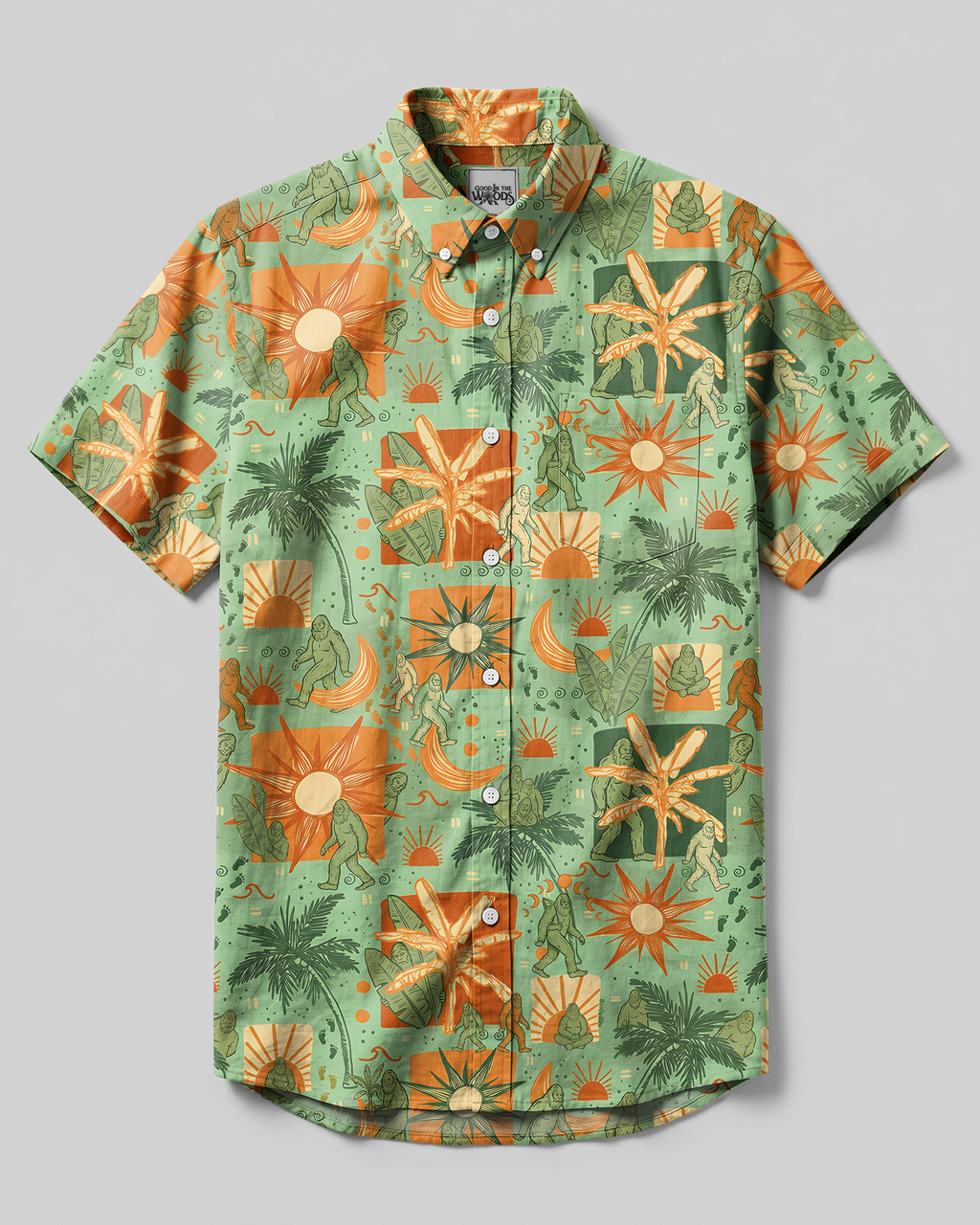 BIGFOOT SUNSET WANDER BUTTON-DOWN COLLAR SHIRT - TYPQ2906263