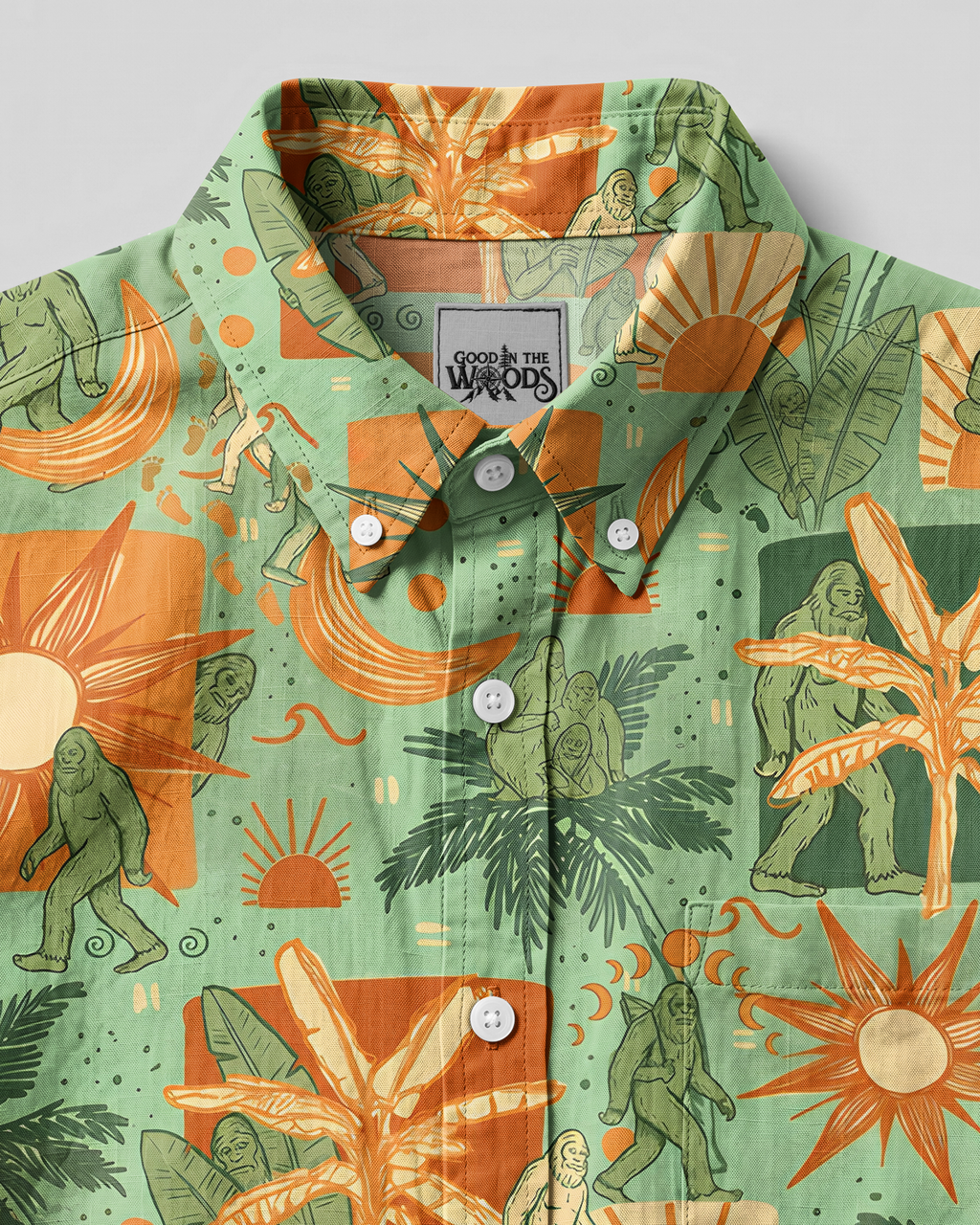 BIGFOOT SUNSET WANDER BUTTON-DOWN COLLAR SHIRT - TYPQ2906263