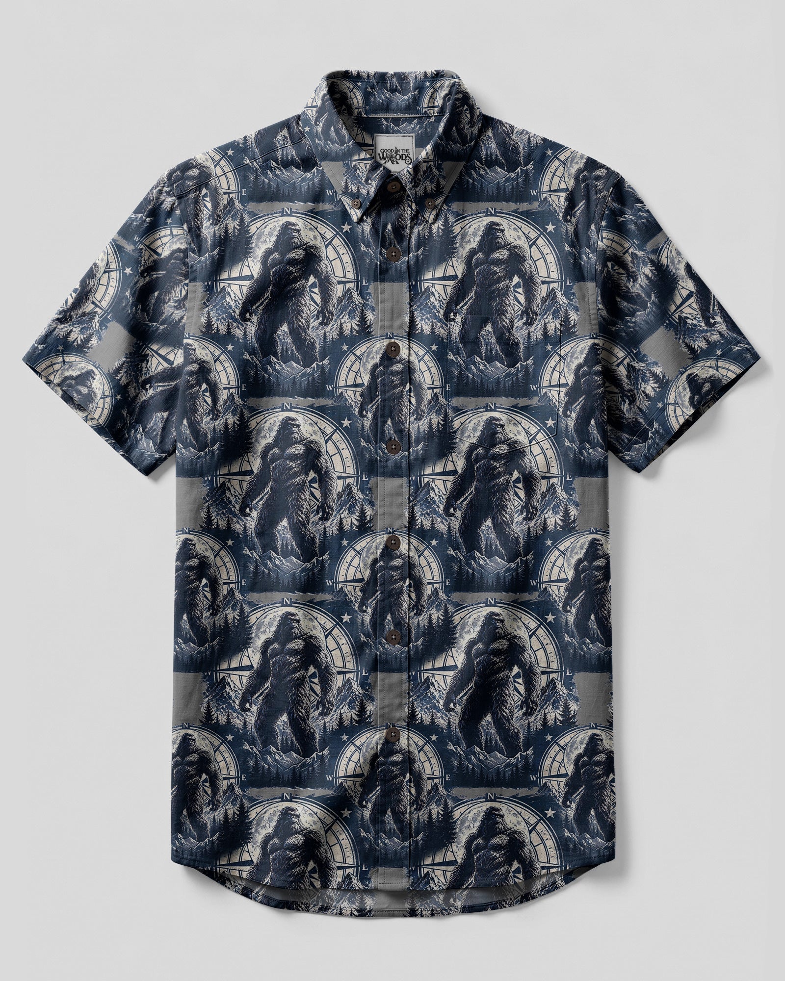 BIGFOOT INTO THE WILD BUTTON-DOWN COLLAR SHIRT - TYPQ0707261