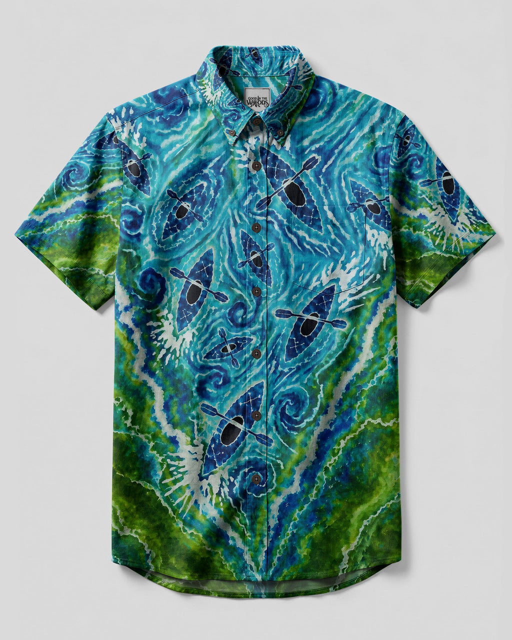 LAKESIDE KAYAK WATERFLOWL BUTTON-DOWN COLLAR SHIRT - KMTM1607261