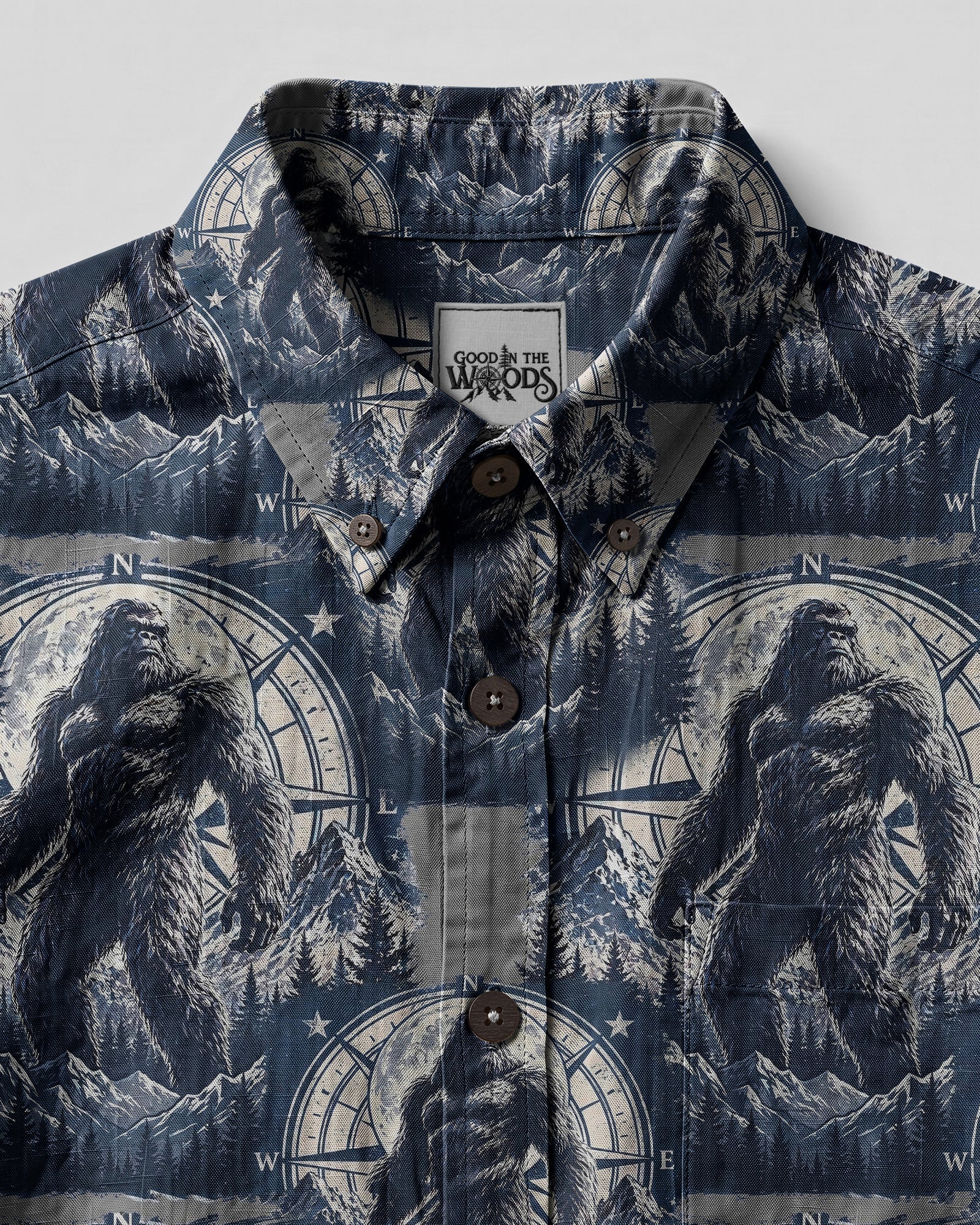 BIGFOOT INTO THE WILD BUTTON-DOWN COLLAR SHIRT - TYPQ0707261