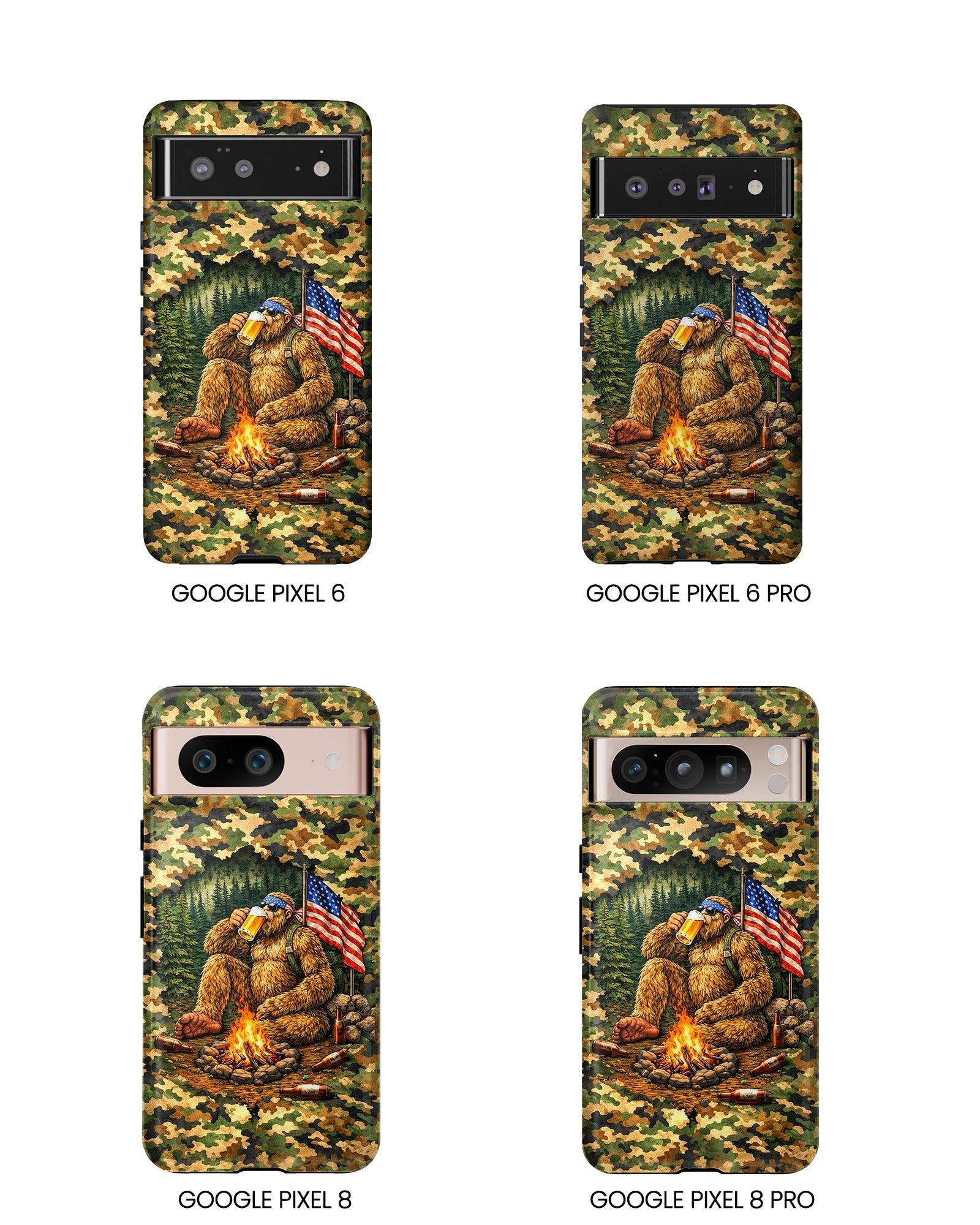 BIGFOOT CAMPFIRE CAMOUFLAGE PHONE CASE   - TLHN1604264